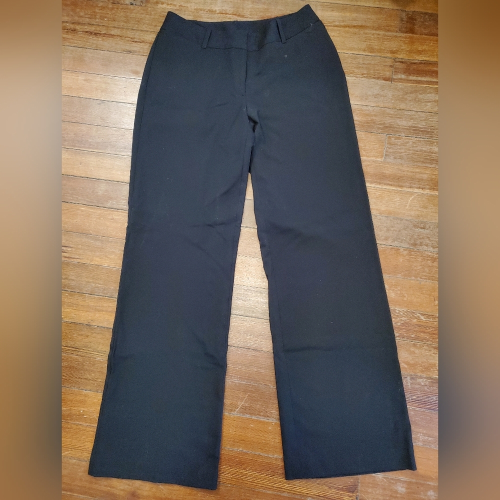 Black professional wide-leg pants
